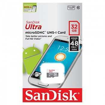Carte mémoire SanDisk Ultra MicroSDHC - UHS-I - Class 10 - 32GB