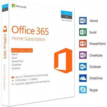 MICROSOFT OFFICE 365 PERSONNEL 1 UTILISATEUR / 1AN + 1TO STOCKAGE
