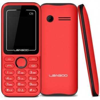 Téléphone Portable LEAGOO C5 Rouge