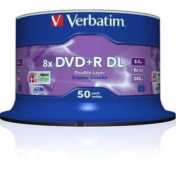 Bobine de 50 DVD+R Double Layer 8.5 Go 