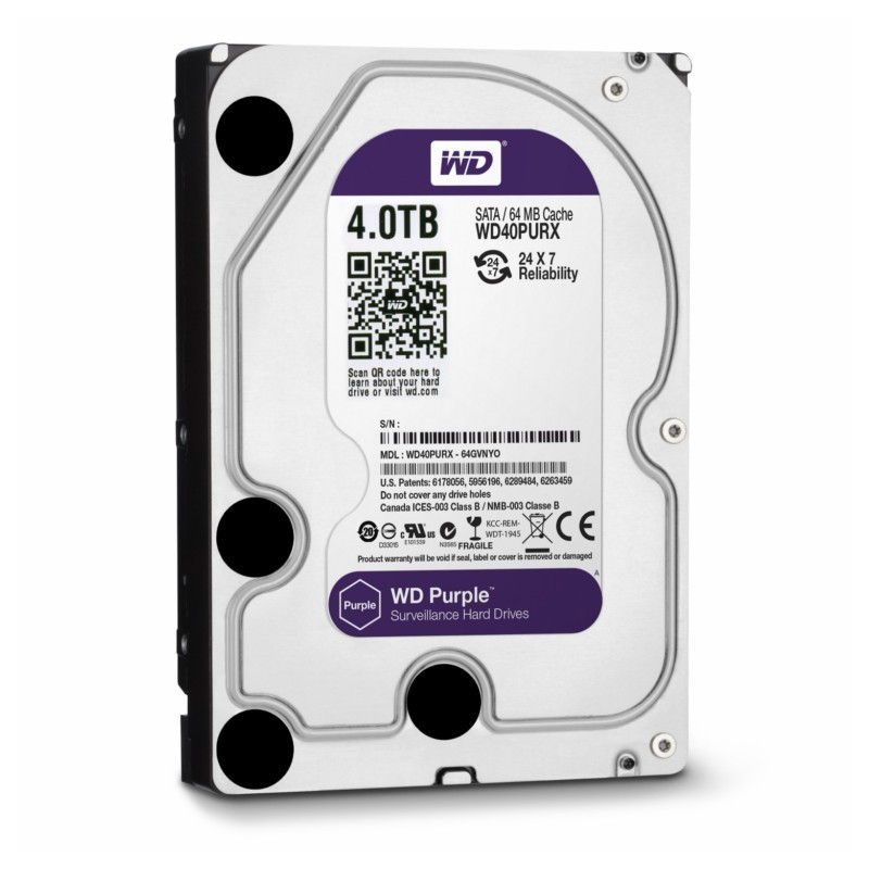 DISQUE DUR INTERNE 3.5 WD PURPLE 4T DISQUE DUR INTERNE 3.5 WD PURPLE 4T