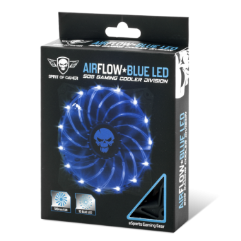 Ventilateur AirFlow 120 mm - LED Bleue 