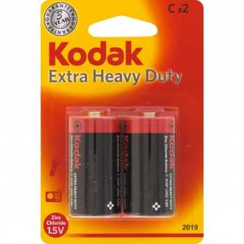 2x Piles Kodak Extra Heavy Duty R14 C2