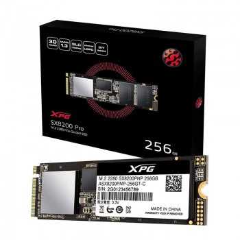 Disque Dur Interne ADATA XPG SX8200 Pro 256Go SSD PCIe Gen3x4 M.2 2280